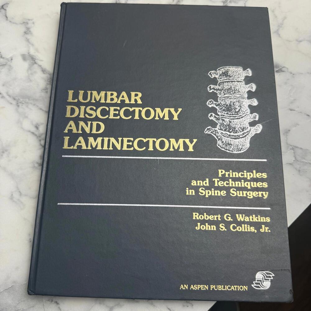 Aspen LUMBAR DISCECTOMY & LAMINECTOMY 1987 Textbook Watkins Collis Spine Surgery
